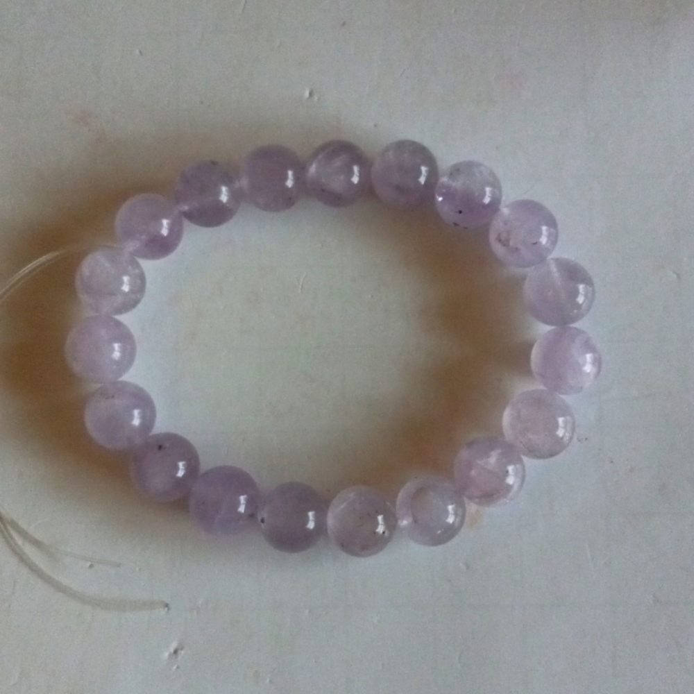 Lavender Amethyst Stretch Crystal Bracelet